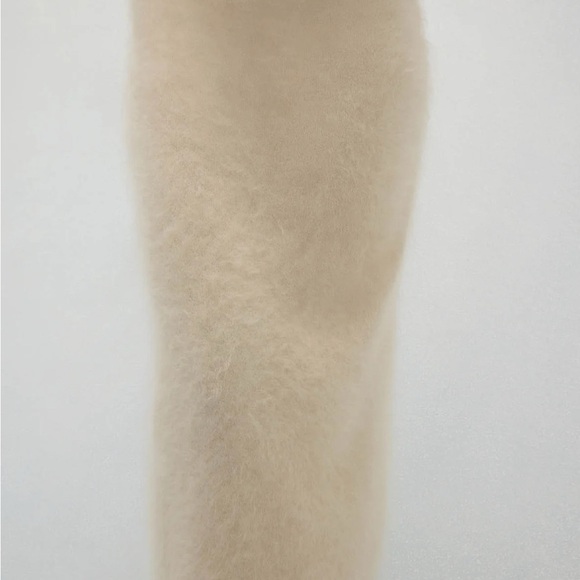 NakedCashmere FRANCESCA BRUSHED CASHMERE MIDI SKIRT - Picture 2 of 3